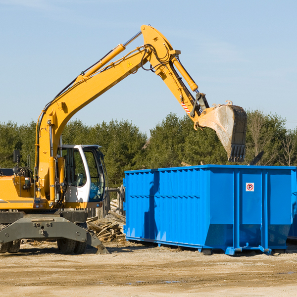 can i request a rental extension for a residential dumpster in Easton